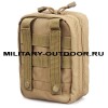 Anbison Vertical Medical Pouch Molle Coyote